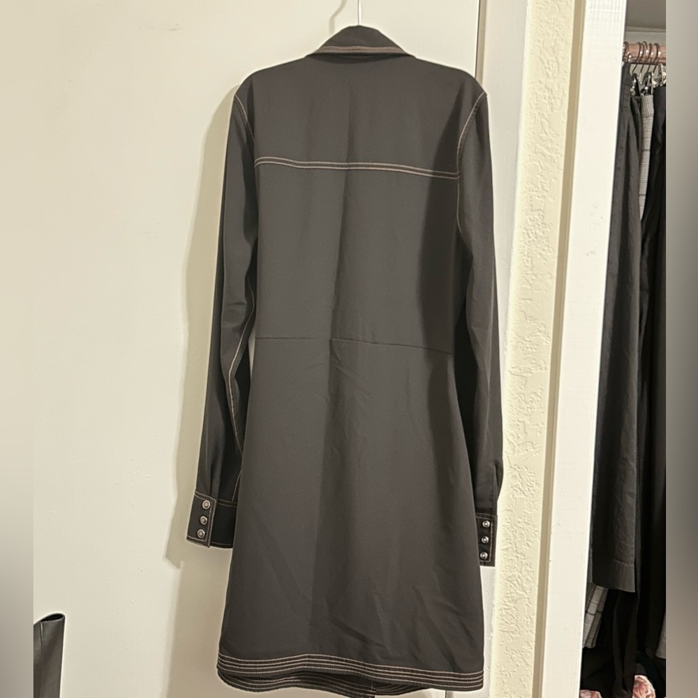 Black Veronica Beard Wrap Dress - Picture 4 of 6